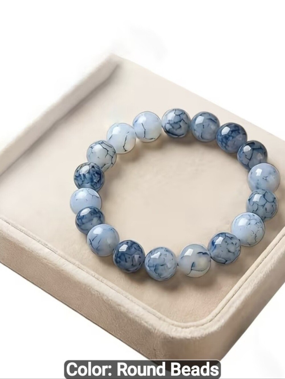 💙🩵NEW💙🩵 GORGEOUS!! 8MM LAPIS LAZULI Beaded Stretch Bracelet
